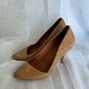 Madewell Tan Suede Heels